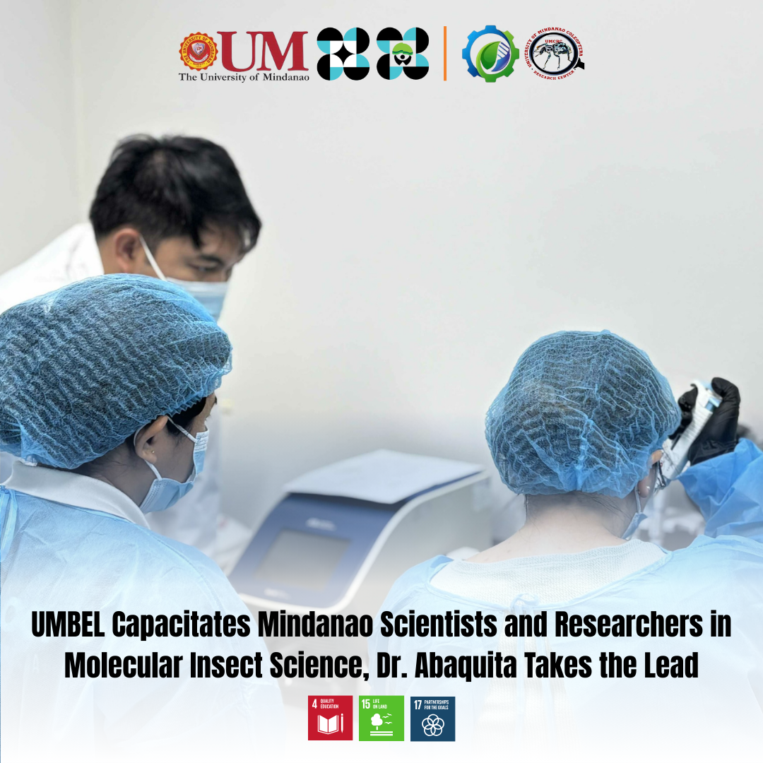UMBEL Capacitates Mindanao Scientists and Researchers in Molecular Insect Science, Dr. Abaquita Takes the Lead